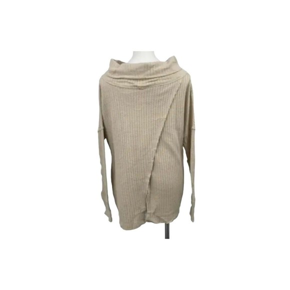 Free People Top Juicy Long Sleeve Size Medium Color  Stone Cold MSRP $88  NWT - Picture 4 of 7